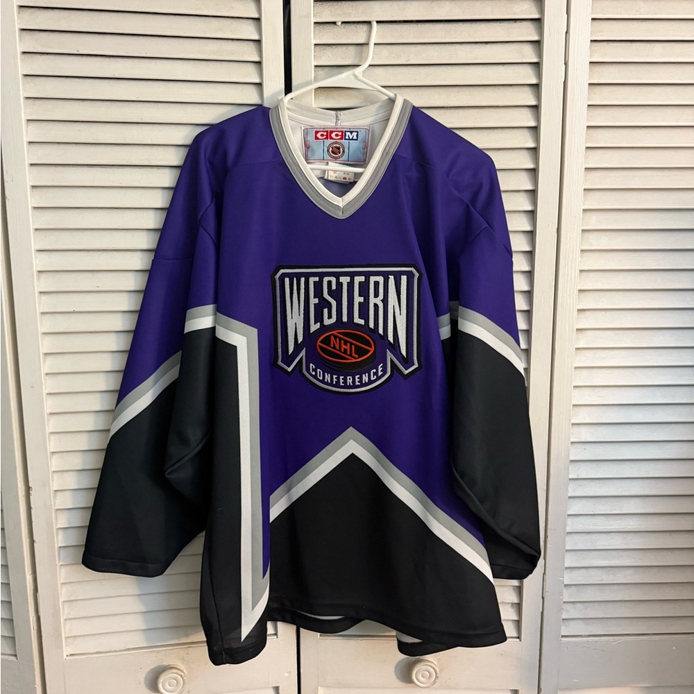 Vintage CCM NHL Western Conference All Star Jersey Mens Medium
